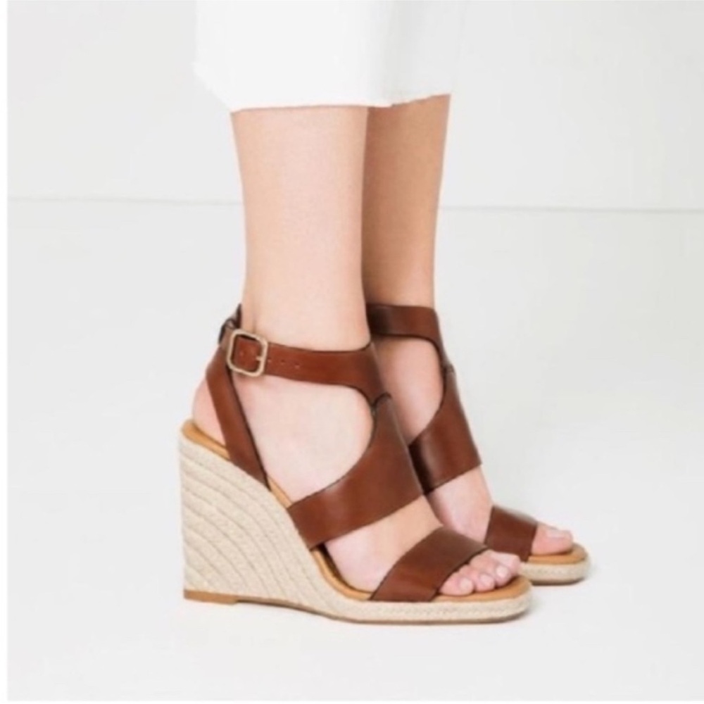 Brown Wedge Sandals
